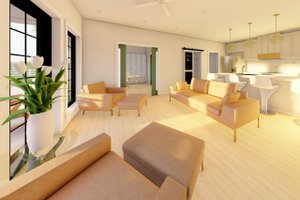 Interior - Family Room 1 for Farmhouse House Plan #126-258 - 2 bed, 2 bath