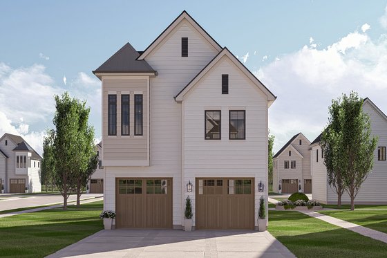 Exterior - Front Elevation for Cottage House Plan #455-550 - 1 bed, 1 bath