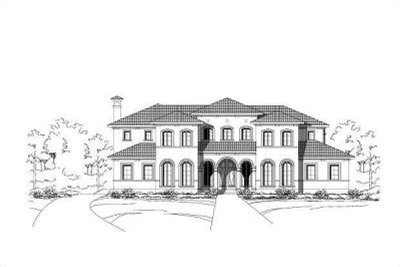 Colonial Style House Plan - 3 Beds 3.5 Baths 5359 Sq/Ft Plan #411-355