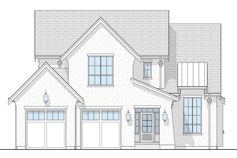 Architectural House Design - Exterior - Front Elevation 4 for European House Plan #1114-125 - 4 bed, 2.5 bath