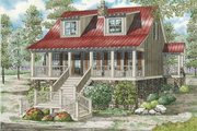 Country Style House Plan - 3 Beds 2 Baths 1451 Sq/Ft Plan #17-2304 