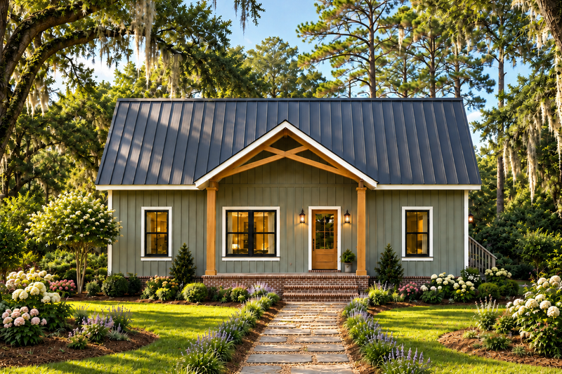 House Design - Exterior - Front Elevation 6 for Farmhouse House Plan #44-321 - 3 bed, 2 bath