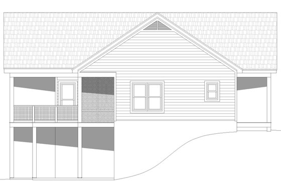 Exterior - Other Elevation for Traditional House Plan #932-505 - 3 bed, 2 bath