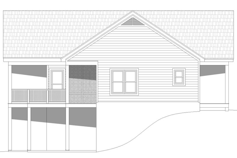 Architectural House Design - Exterior - Other Elevation for Traditional House Plan #932-505 - 3 bed, 2 bath