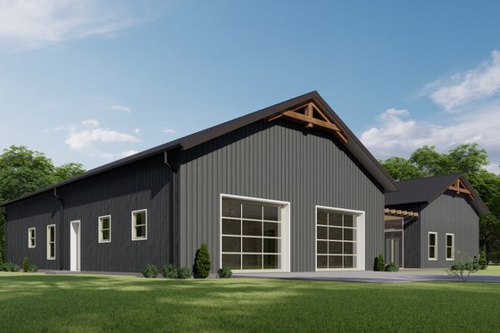 Exterior - Other Elevation 2 for Barndominium House Plan #1092-41 - 4 bed, 2.5 bath
