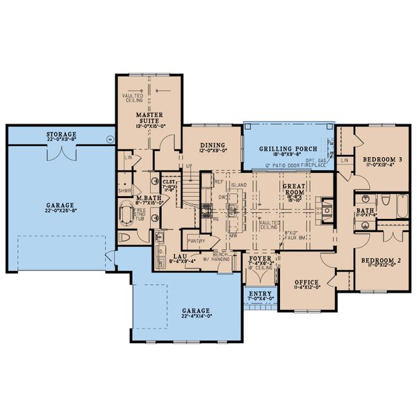 Farmhouse Floor Plan - Main Floor Plan #923-380