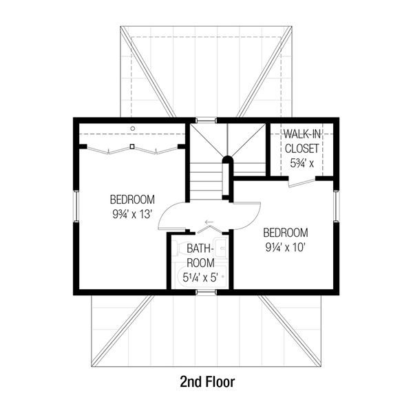 Cottage Floor Plan - Upper Floor Plan #915-14