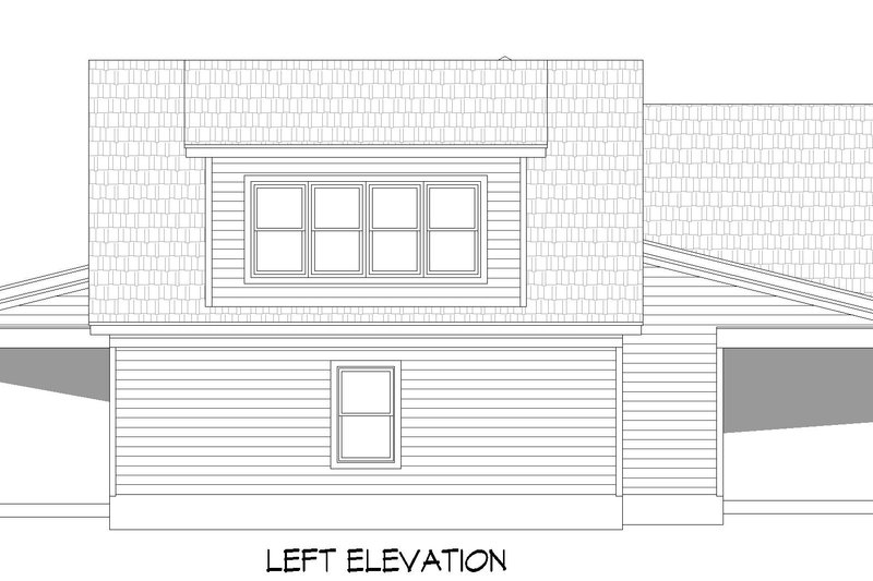 House Blueprint - Exterior - Other Elevation for Southern House Plan #932-850 - 2 bed, 2 bath
