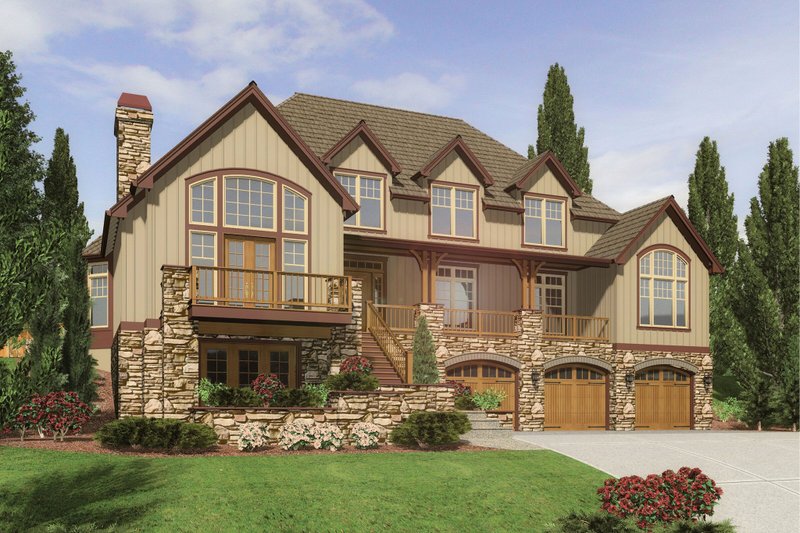 Home Plan - Craftsman Exterior - Front Elevation Plan #48-665
