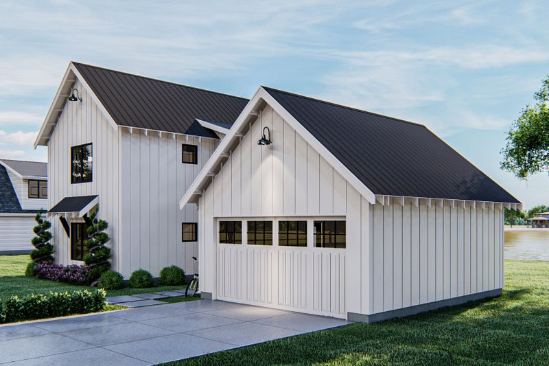 Architectural House Design - Exterior - Other Elevation 1 for Farmhouse House Plan #455-208 - 2 bed, 2 bath