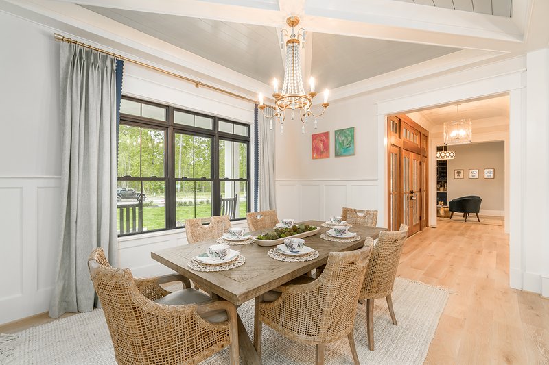 Architectural House Design - Interior - Dining Room for Farmhouse House Plan #51-1160 - 4 bed, 4 bath