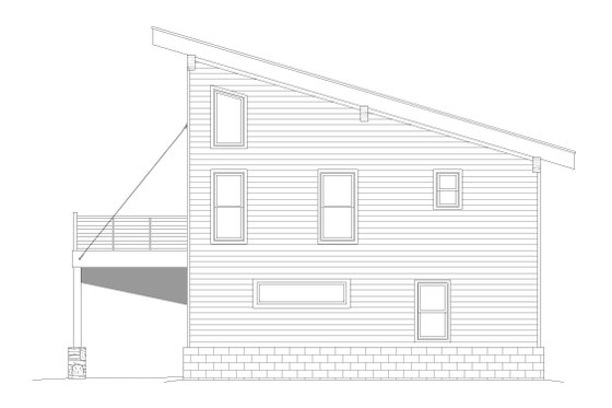 Exterior - Other Elevation 1 for Contemporary House Plan #932-526 - 2 bed, 2.5 bath