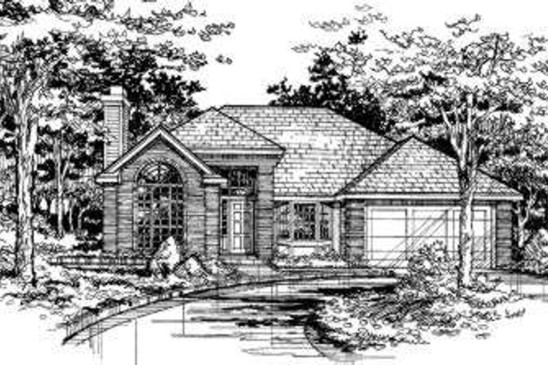 Architectural House Design - Traditional Exterior - Front Elevation Plan #320-114