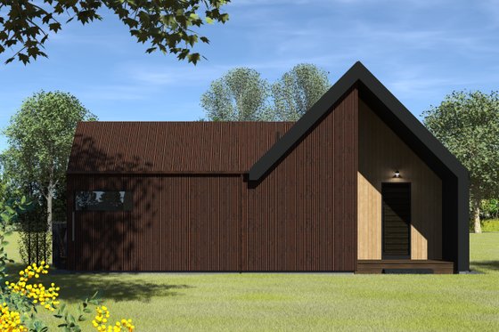 Exterior - Front Elevation 4 for Modern House Plan #933-20 - 2 bed, 2 bath