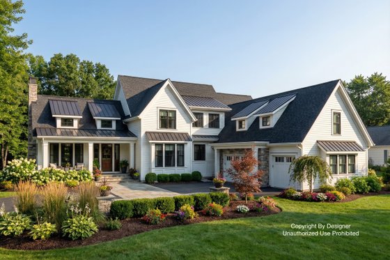 Exterior - Front Elevation for Farmhouse House Plan #51-1145 - 4 bed, 3.5 bath