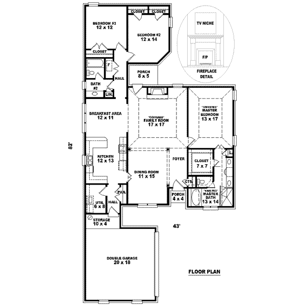 European Floor Plan - Main Floor Plan #81-1051