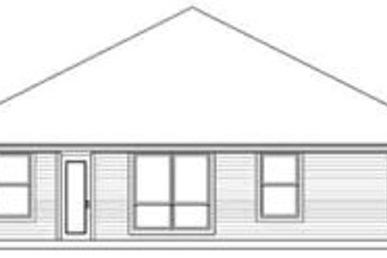 Exterior - Rear Elevation for Traditional House Plan #84-159 - 3 bed, 2 bath