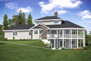 Beach Exterior - Front Elevation Plan #124-1094