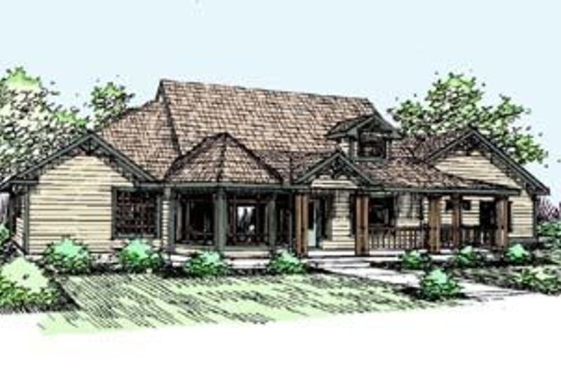Architectural House Design - Traditional Exterior - Front Elevation Plan #60-270