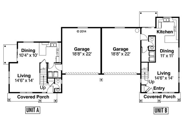 Country Floor Plan - Main Floor Plan #124-1078