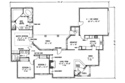 European Style House Plan - 3 Beds 2 Baths 1996 Sq/Ft Plan #410-142 