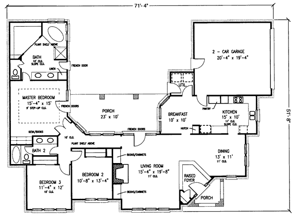 Architectural House Design - European Floor Plan - Main Floor Plan #410-142