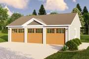 Country Style House Plan - 0 Beds 0 Baths 768 Sq/Ft Plan #1064-53 