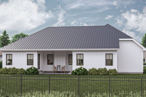 Exterior - Rear Elevation for Modern House Plan #455-448 - 2 bed, 2 bath