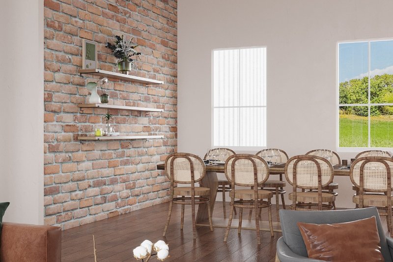 Architectural House Design - Interior - Dining Room for Farmhouse House Plan #54-419 - 3 bed, 2.5 bath