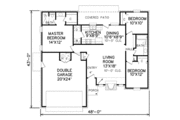Traditional Style House Plan - 3 Beds 2 Baths 1199 Sq/Ft Plan #65-131 