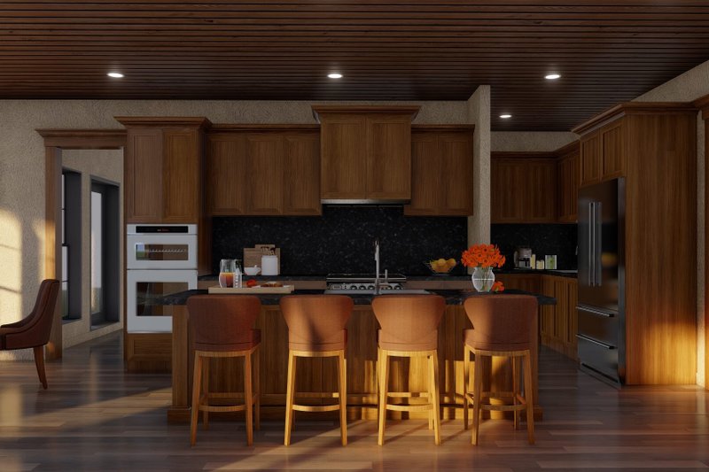 House Blueprint - Interior - Kitchen for Craftsman House Plan #17-3451 - 3 bed, 3.5 bath