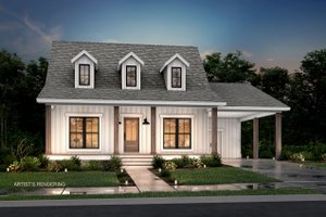 Dream House Plan - Country Exterior - Front Elevation Plan #430-3