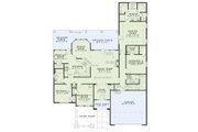 European Style House Plan - 4 Beds 3 Baths 2338 Sq/Ft Plan #17-221 Floor 