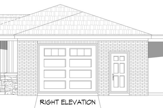 Exterior - Other Elevation 1 for Traditional House Plan #932-306 - 1 bed, 2 bath