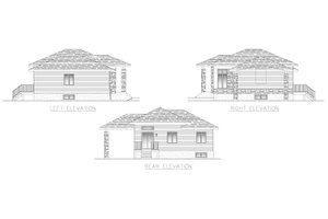 Exterior - Other Elevation for Modern House Plan #138-382 - 3 bed, 1 bath