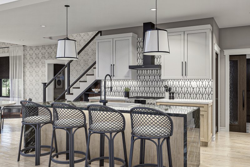 Home Plan - Interior - Kitchen 1 for Modern House Plan #455-587 - 2 bed, 2 bath