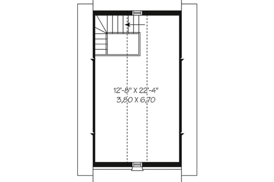 Floor Plan - Upper Floor for European House Plan #23-426, 0 bath