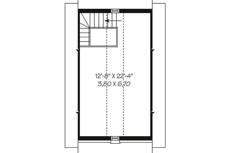 House Blueprint - Floor Plan - Upper Floor for European House Plan #23-426, 0 bath