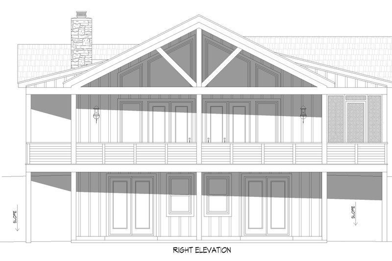 House Blueprint - Exterior - Other Elevation 1 for Country House Plan #932-1440 - 3 bed, 2.5 bath
