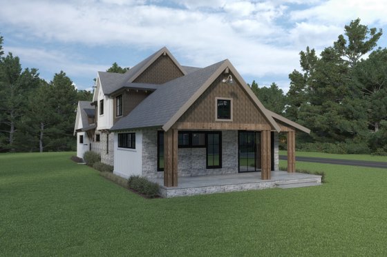 Exterior - Other Elevation for Farmhouse House Plan #1070-106 - 3 bed, 2.5 bath