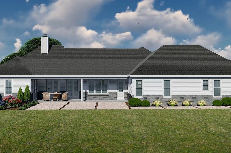House Design - Exterior - Other Elevation 2 for Country House Plan #932-1229 - 3 bed, 2.5 bath