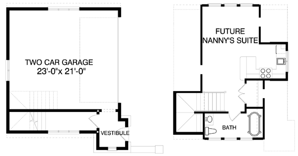 Home Plan - Tudor Floor Plan - Other Floor Plan #413-127