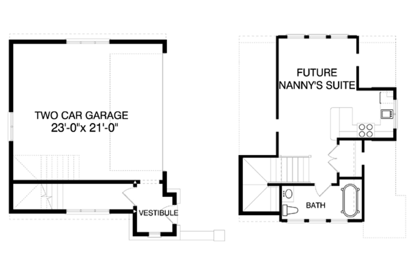 House Plan Design - Floor Plan - Other Floor for Tudor House Plan #413-127 - 5 bed, 6 bath