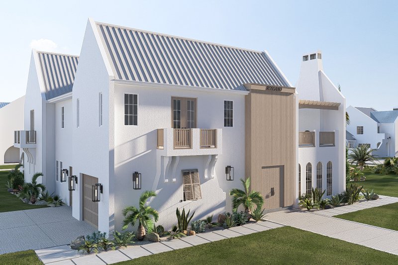 House Blueprint - Exterior - Other Elevation 4 for Beach House Plan #455-766 - 4 bed, 3.5 bath