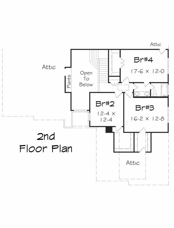 Floor Plan - Upper Floor Plan #329-367