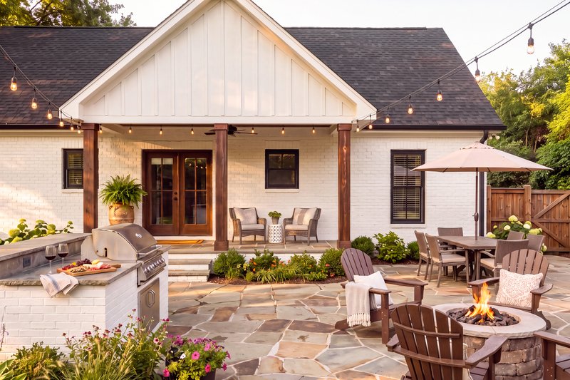 House Blueprint - Exterior - Rear Elevation 3 for Farmhouse House Plan #430-449 - 3 bed, 2 bath