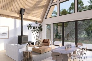 Interior - Family Room 1 for Cabin House Plan #1114-7 - 3 bed, 2 bath