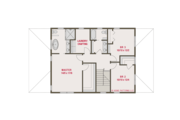Craftsman Style House Plan - 4 Beds 3 Baths 2546 Sq/Ft Plan #461-62 