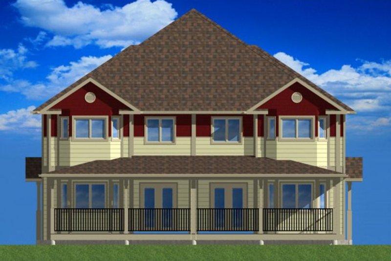 Home Plan - Exterior - Rear Elevation for Farmhouse House Plan #126-153 - 3 bed, 1.5 bath