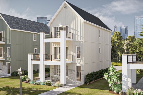 Exterior - Other Elevation for Farmhouse House Plan #455-409 - 3 bed, 2.5 bath